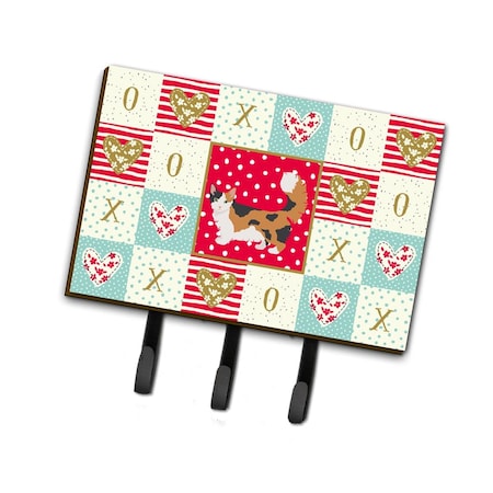 Carolines Treasures 6 x 2 x 9 in. Skookum Cat Love Leash or Key Holder CK5711TH68